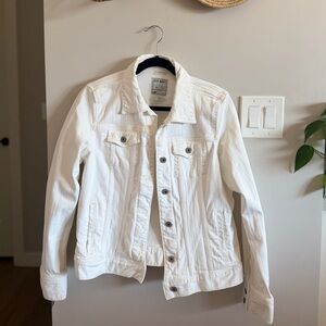 Old Navy White Stretch Denim Jacket